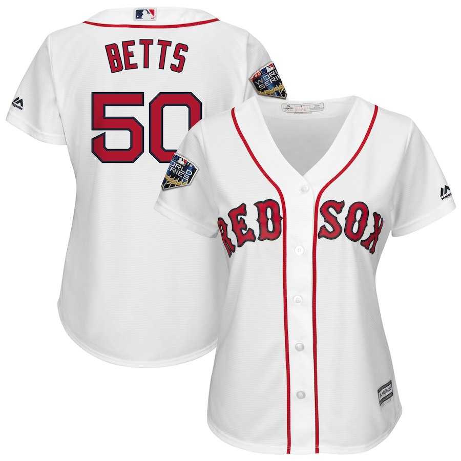 Women Red Sox 50 Mookie Betts White 2018 World Series Cool Base Player Jersey Dzhi,We sell and wholesale Women Red Sox 50 Mookie Betts White 2018 World Series Cool Base Player Jersey Dzhi on line form chian!